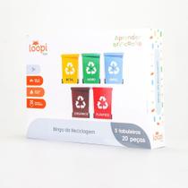 Bingo da Reciclagem Jogo Educativo 5 Tabuleiros 20 Peças - Loopi Toys