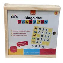 Bingo Das Palavras 130Pçs Em Madeira Di-Pe-Du Brw