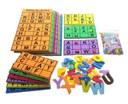 Bingo De Letras Em E.V.A 30 Cartelas Com Marcadores - Criativa Educativos