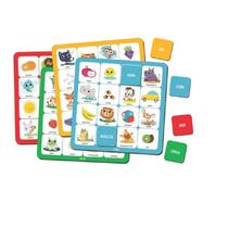 Bingo De Palavras E Figuras Brinque e Leia Brinquedo Bingo Para Crianças Para Até 4 Jogadores - Ref 28002
