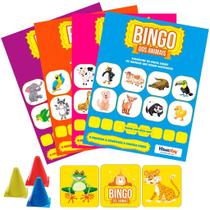 Bingo dos Animais para até 4 Crianças 66 Peças Bingo dos Animais para até 4 Crianças 66 Peças
