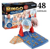 Bingo Family Club Com Globo e 48 Cartelas - Brinquemix