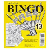 Bingo Free Amarelo 100 Folhas - 15 Unidades