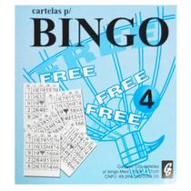 Bingo Free Azul 100 Folhas - 15 Unidades