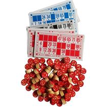 Bingo Jogo Com 48 Cartelas E 90 Pedras De Madeira Numeradas