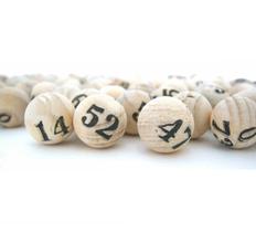 Bingo Jogo de Bolinhas Madeira 21mm n3 De 1 a 100 Bingo Jogo de Bolinhas Madeira 21mm n3 De 1 a 100