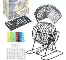 Bingo Profissional Completo Metal Tabuleiro Bola Festa Jogo