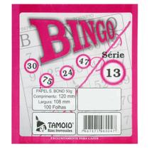 Bingo Tamoio Rosa 100 Folhas - 15 Unidades