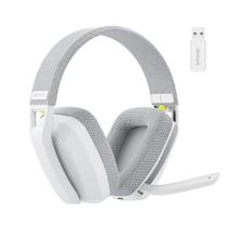 BINNUNE BW06 Headset Gamer Sem Fio PS5 PS4 PC Branco Claro