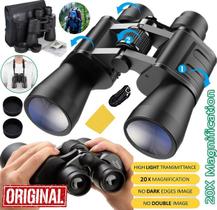 Binoculo Profissional Longo Alcance Alta Nitidez Diurno Noturno Foco Zoom 20x Acessórios Bolsa 20x50 Preto ou Camuflado