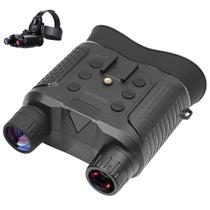 Binoculo Visao Noturna Infravermelho Zoom Foto Video Cartao Micro SD Caça Pesca Bateria Suporte de Cabeça Profissional