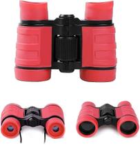 Binóculos binóculos para crianças binóculos brinquedos 4x30 para idades 3 4 5 6 7 8 anos presentes para crianças vermelho
