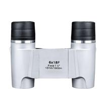 Binóculos de foco fixo 6 x 18 para adultos Binóculos de grande campo de visão de alta definição para observação de pássaros Animais que visualizam concertos de jogos de esportes ao ar livre