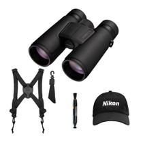 Binóculos Nikon Monarch M5 12x42 com chapéu e pacote de acessórios Binóculos Nikon Monarch M5 12x42 com chapéu e pacote de acessórios