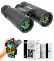 Binóculos Omano 10x42 para observação de pássaros com adaptador de telefone