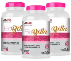 Bio Bella Suplemento para Cabelo e Unha 30 cápsulas 480mg Kit com 3