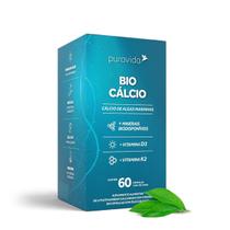 Bio Cálcio Natural Com Vit D3 E K2 Puravida 60 Cápsulas Bio Cálcio Natural Com Vit D3 E K2 Puravida 60 Cápsulas