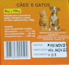 Bio Control Plus - Anti pulgas, Carrapatos e Sarnas para Cães e Gatos de 5,1kg a 10,0kg -