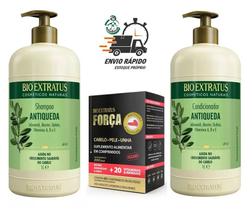 Bio Extratus Jaborandi Shampoo e Cond 1L + Suplemento Força