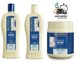 Bio Extratus Neutro Shampoo + Condicionador + Máscara 500ml