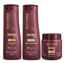 Bio Extratus Shitake Plus (Kit c/ 3 Shampoo 350ml + Condicionador 350ml + Máscara 250g) Bio Extratus Shitake Plus (Kit c/ 3 Shampoo 350ml + Condicionador 350ml + Máscara 250g)