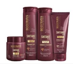 Bio Extratus Shitake Plus (Shampoo+Cond 350g+Mascara 250g+ Finalizador Noite/Dia 200g) Bio Extratus Shitake Plus (Shampoo+Cond 350g+Mascara 250g+ Finalizador Noite/Dia 200g)