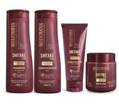 Bio Extratus Shitake Plus (Shampoo+Cond 350g+Mascara 250g+ Finalizador Termoprotetor 200g)