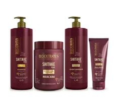Bio Extratus Shitake Plus (Shampoo+Condicionador 1L+Mascara 1Kg+Finalizador Noite/Dia 200g) Bio Extratus Shitake Plus (Shampoo+Condicionador 1L+Mascara 1Kg+Finalizador Noite/Dia 200g)