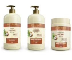 Bio Extratus Umectante Óleo de Coco (Shampoo+Condicionador+Banho de Creme 1L)