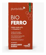 Bio Ferro Puravida Ferro Quelato Premium 60 Cápsulas Pura vida Bio Ferro Puravida Ferro Quelato Premium 60 Cápsulas Pura vida