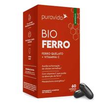 Bio Ferro Quelato 60 Cápsulas Softgel Vitamina C Puravida Bio Ferro Quelato 60 Cápsulas Softgel Vitamina C Puravida