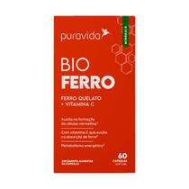 Bio Ferro Quelato com Vitamina C 60 Cápsulas Puravida