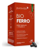 Bio Ferro Quelato + Vitamina C 60 Cápsulas Puravida