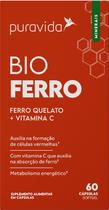 Bio Ferro Quelato + Vitamina C Puravida 60 cápsulas