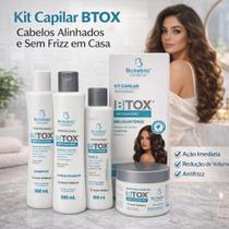 Bio Instinto Kit Capilar Btox Capilar Colágeno 4 Itens Shampoo Condicionador Máscara Leave In