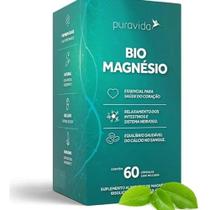 Bio Magnésio Quelado 60 Cápsulas 1200mg Premium - Pura Vida Bio Magnésio Quelado 60 Cápsulas 1200mg Premium - Pura Vida