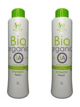 Bio Organic 0% Formol Kit Para Escova Progressiva Orgânico com Shampoo + Ativador 1l Well Hair