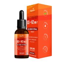 Bio Synergy, D3 2000ui K2 Mk7 20mcg, vitamina A, D E e K, Sabor Limão, 20mL, Bigens