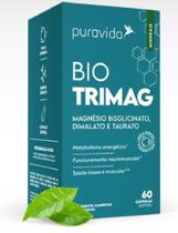 Bio Trimag Magnesios (Bisglinato,Dimalato e Taurato) com 60 cápsulas Softgel-Pura Vida