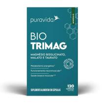 Bio Trimag Puravida - 3 Tipos De Magnesio - 60 Caps Softgels Sabor Sem Sabor Bio Trimag Puravida - 3 Tipos De Magnesio - 60 Caps Softgels Sabor Sem Sabor