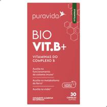 Bio Vit B+ Vitaminas do Complexo B 30 Cápsulas Softgel Pura Vida