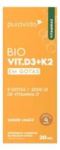 BIO VIT. D3_K2 sabor Limão Pura Vida 20ml BIO VIT. D3_K2 sabor Limão Pura Vida 20ml