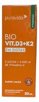 Bio Vitamina D3 + K2 Em Gotas 20ml - Puravida Puravida