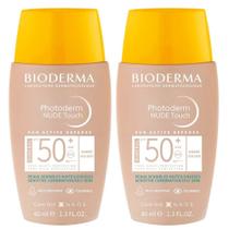 Bioderma Photoderm Nude Touch Kit com 2 Unidades Protetor Solar com Cor FPS50+ - Dorée 40ml
