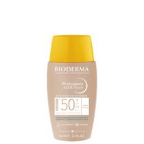 Bioderma Photoderm Nude Touch Protetor Solar Facial FPS50+ com Cor Médio 40ml