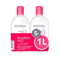 Bioderma Sensibio H2O Kit 2 Águas Micelar Facial de Limpeza 500ml