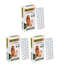 Biodex Kit 3 Unidades Anti-inflamatório 20 Comprimidos - Biofarm - cão e gato - contra alergias e coceiras