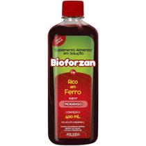 Bioforzan Morango Rico Em Ferro Energia Apetite e Disposição 400ml Arte Nativa