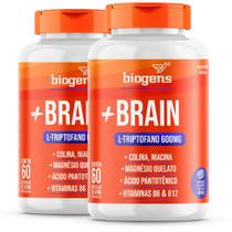 Biogens kit 2x + brain l-triptofano 500mg/60 caps