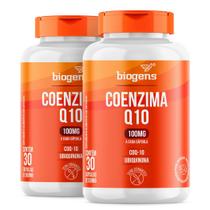 Biogens kit 2x coenzima q10 100mg, 30 cápsulas, coq-10, ubiquinona